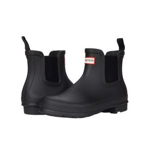 New Womens Authentic Hunter Original Chelsea Rain Ankle Boots Wellies - Size 7